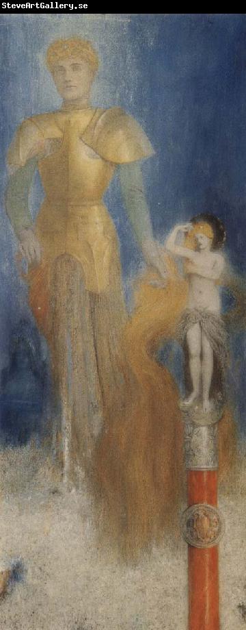 Fernand Khnopff Victoria Like Flames her Long Red Tresses Licked